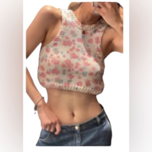 NWT Zara Sleeveless Sweater Vest Size Small - Picture 1 of 7